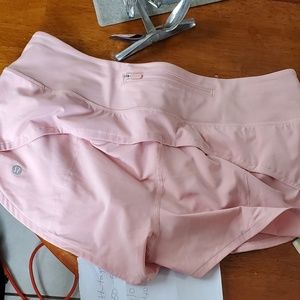Pink lulu lemon shorts